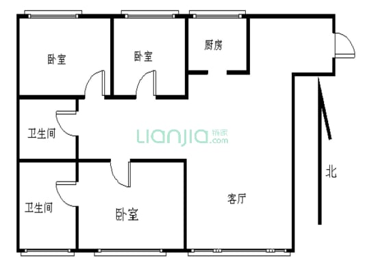 鼓楼滨江 朝南江景住宅 大户型 南北三室 全明