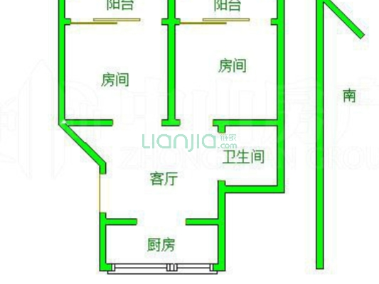 五里新村2房，一中旁边，生活便利，2号地铁口