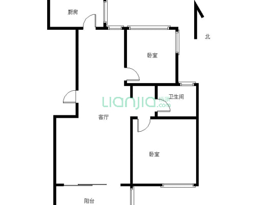 山湖湾北区 品质两房边户 带飘窗 采光好