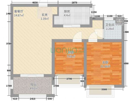 江景房90平，精装，只售208万