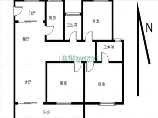 华润国际社区 3室2厅 南