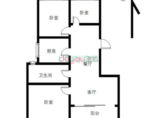 万科魅力花园 3室2厅 南