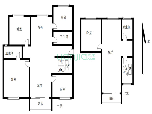 大公花园 5室2厅 南