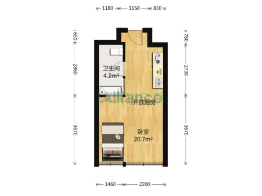 云顶会 一房 满2年 可用 目前出租