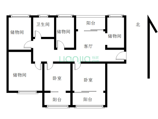 绿地21新城 4室2厅 南 北