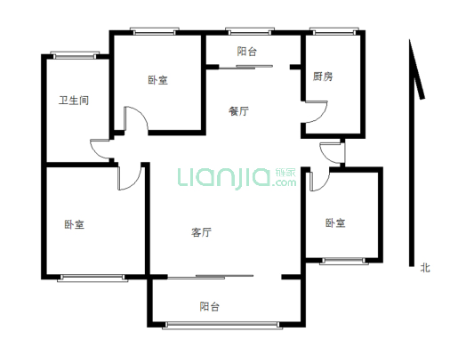 格林悦城花园 3室2厅 南