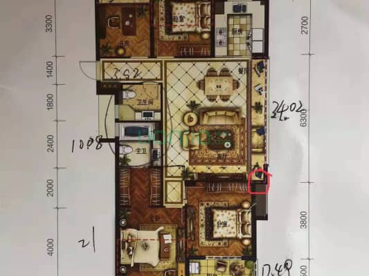 中国铁建西湖国际城 4室2厅 南