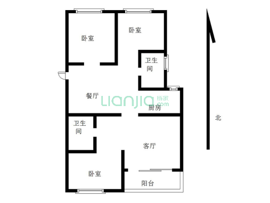 保利罗兰香谷 2室2厅 南