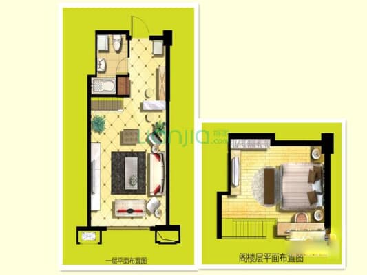 4.2米层高loft户型，宝龙澳门街，繁华地段，租金稳定