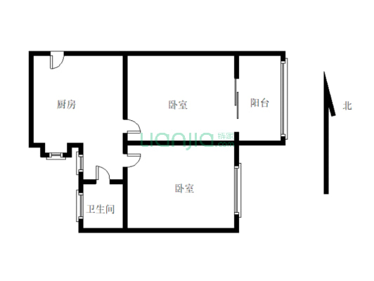 蒙城路21号 2室1厅 东