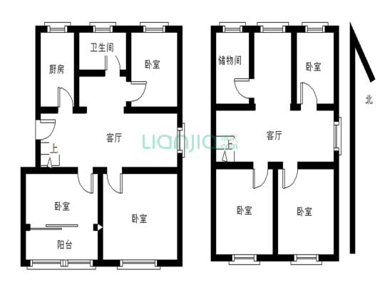 福禄园顶楼复式   五室  房东诚心卖