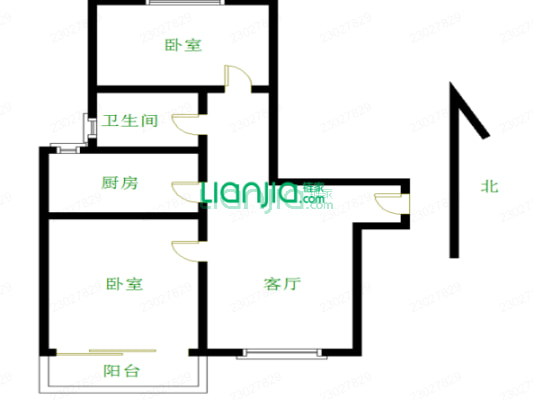 新鸿意瀚海星座 2室1厅 南