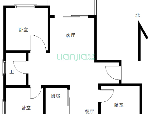 滨湖假日翰林园 高楼层 边户三房