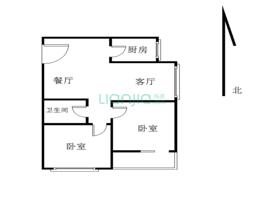 鳌祥佳园 2室1厅 南 北