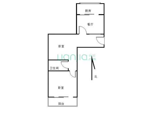 象山公寓 2室1厅 南 北