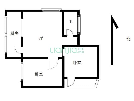 古城西路 2室1厅 南 北