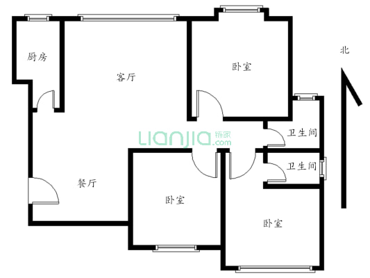 绿苑小区一期 3室2厅 东南