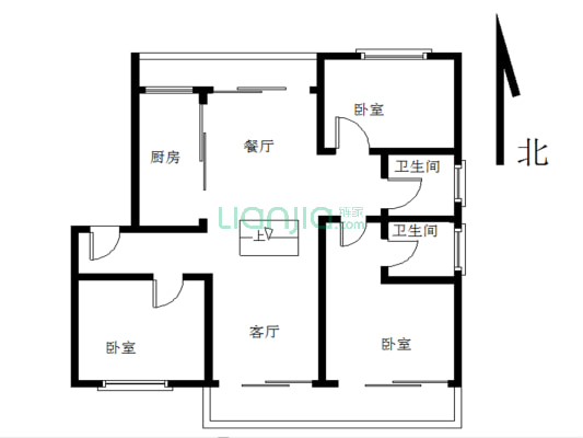 绿苑小区二期 3室2厅 南 北