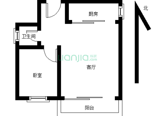 龙山山庄 1室1厅 南