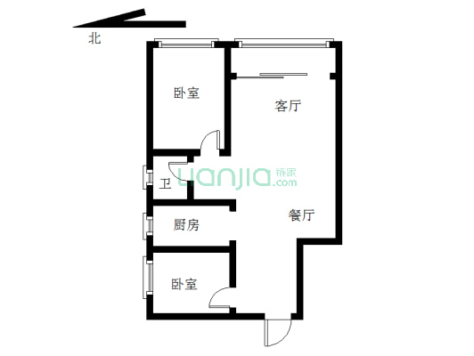 禹洲尊海 2室2厅 东南