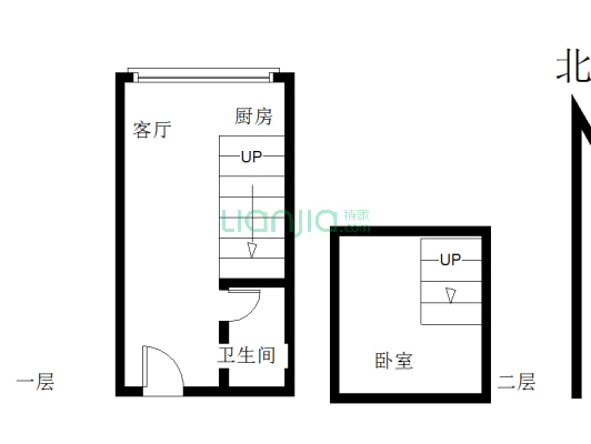 凤凰城 1室1厅 北