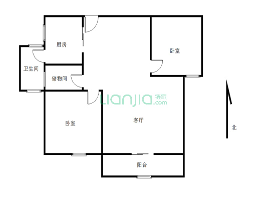 联泰香域滨江 2室2厅 南