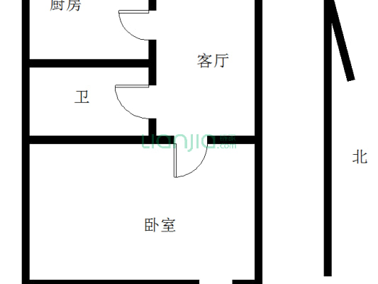 玉函南区 精装修一室一厅 采光好 总价低