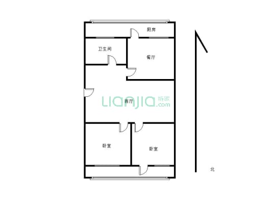 棋盘小区四区 2室2厅 南 北