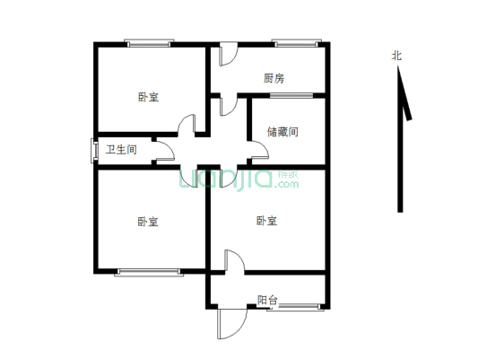 山师东路3号 3室1厅 南 北