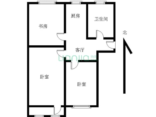 英雄山路100号单位宿舍三居室有传达采光好