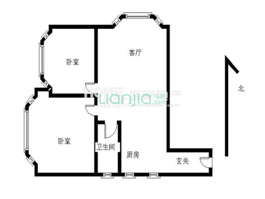 国际名都 2室2厅 西北