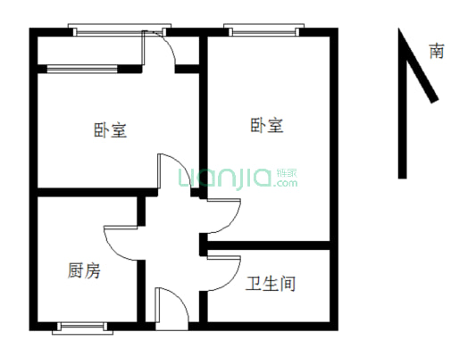 洛阳路小区 2室1厅 南