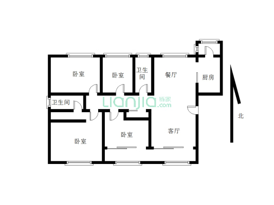 中海清江华府 4室2厅 南