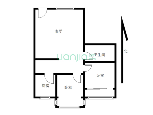 山海景园 2室2厅 南 北