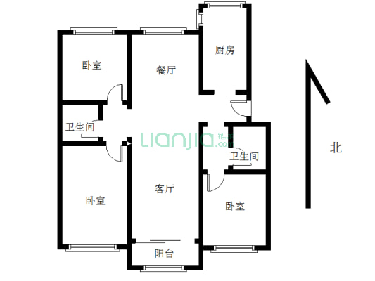 市南 多层元宝户型，户型方正，通风采光