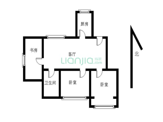 此双南卧视野采光好，步行200米到校园，低总价买套三