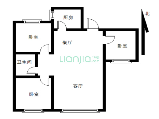 保利茉莉公馆 3室2厅 南 北