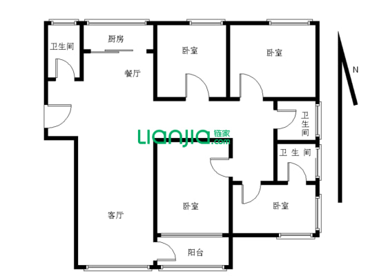 房子产证满五唯一，精装修基本没住过，南北通透。