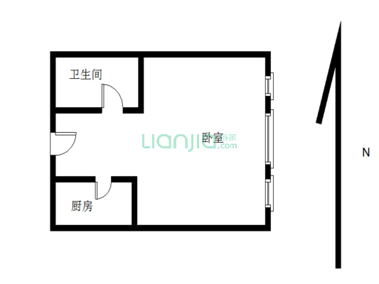 五彩都会精装一居室，楼层好，采光好，可做民宿