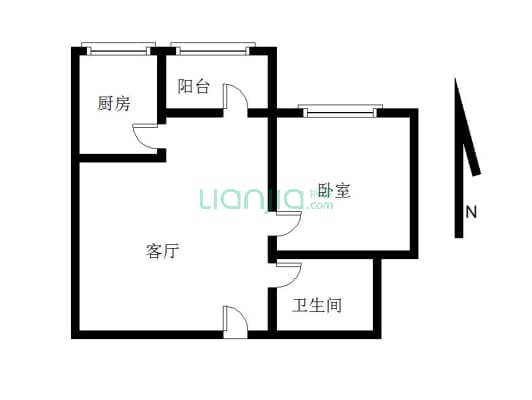 天合城37.99平一居室，满五唯一