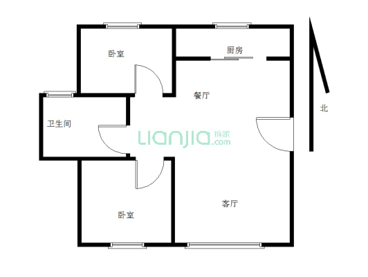 此房南北通透 一梯两户 小高层 框架房  离大润发近