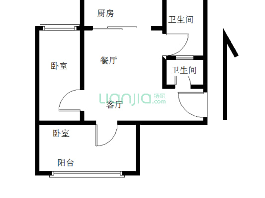 此房南北通透， 精装两居室 看房方便