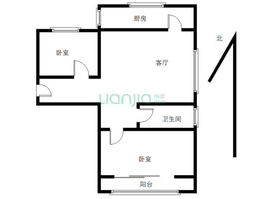 低楼层  南北通透 户型方正 易出租