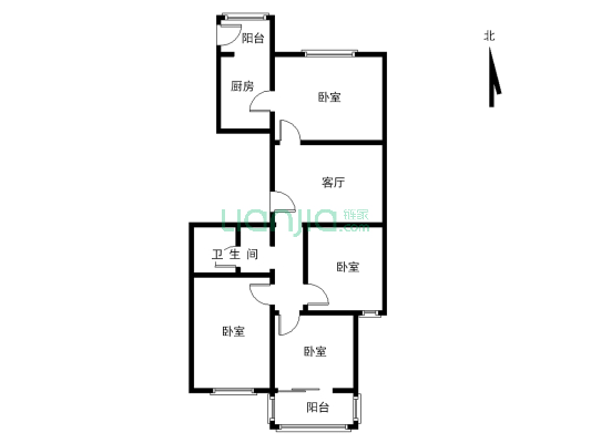 河畔花园 新出三室 三室两厅一卫  好楼层  证过二