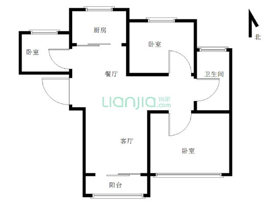 鑫苑鑫城 3室2厅 南