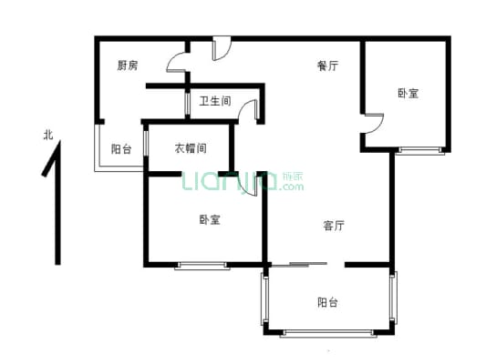 星海虹城 3室2厅 南