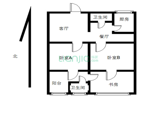 张家湾小区 3室2厅 东 西