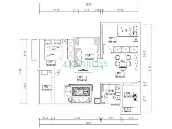 美聯聯邦生活區二期城仕 3室2廳 3800元