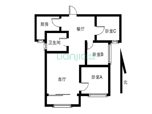 优质三房  精装修商圈成熟 中间楼层