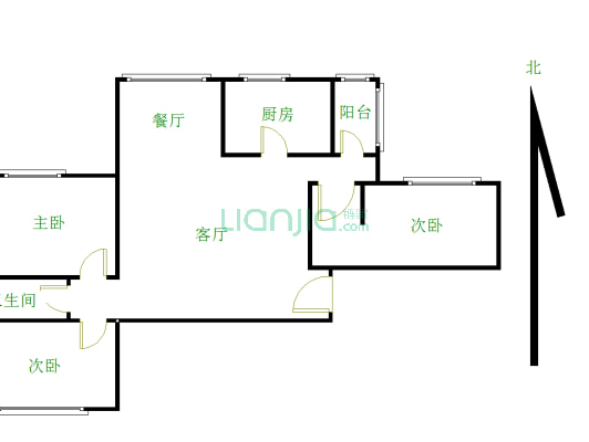 欧莱雅郡 3室2厅 东南